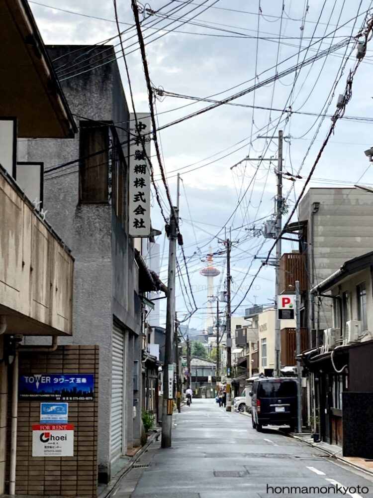 蓮光寺 京都タワーが見える