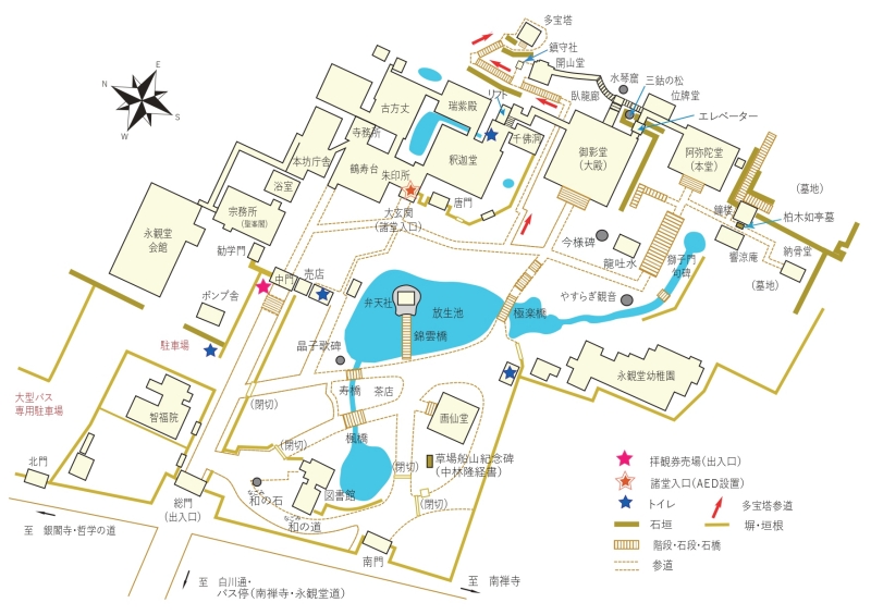 禅林寺（永観堂）境内図